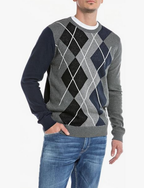 Replay Camisola Losangos Regular Fit Gola Redonda - vista frontal