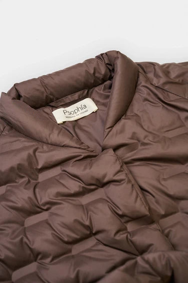 Psophia Casaco Alcochoado puffer com caschcol