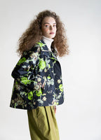 Psophia Blusa Lã Floral com Capuz - detalhe