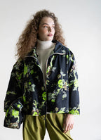 Psophia Blusa Lã Floral com Capuz