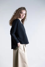 Psophia Camisa Lã Manga Comprida Midi - detalhe