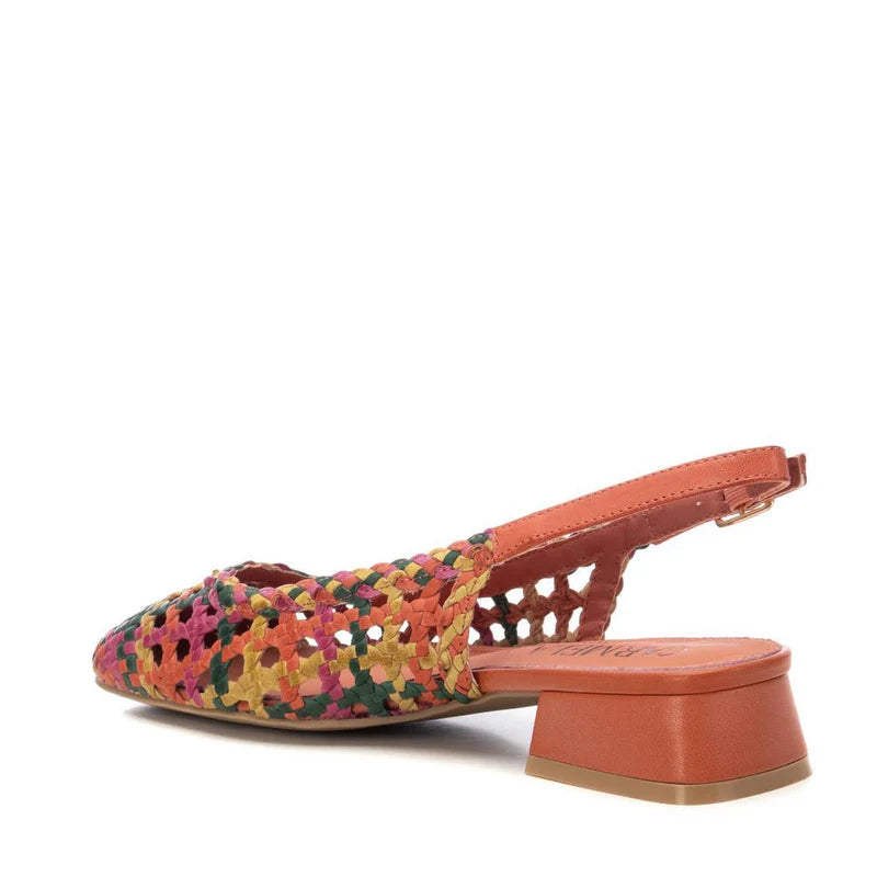 Carmela Sandália Pele Entrançado com Fivela