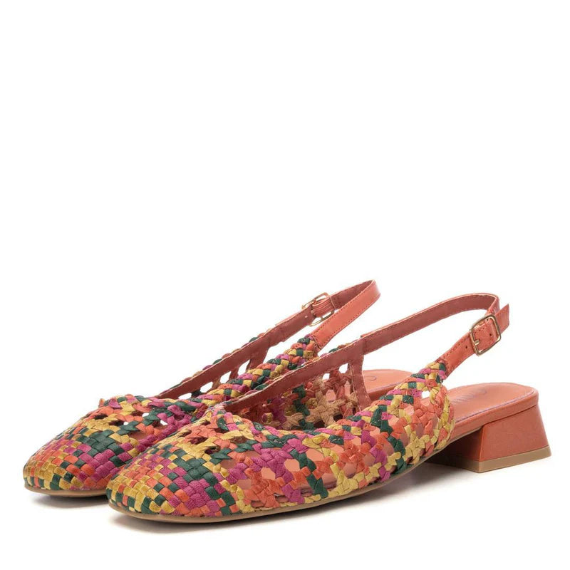 Carmela Sandália Pele Entrançado com Fivela