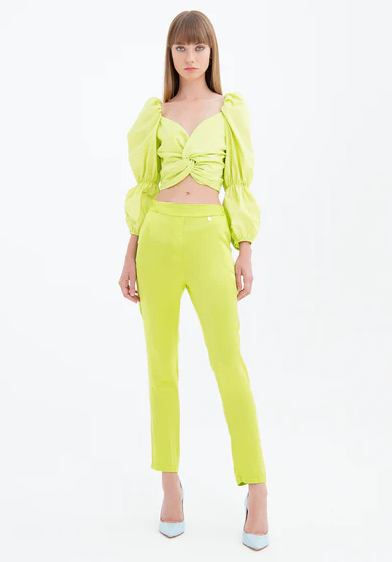 Fracomina Calças Lã Modelo 3 - vista frontal