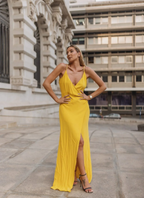 Scripta Vestido comprido c/apliacações alças