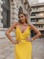 Scripta Vestido comprido c/apliacações alças