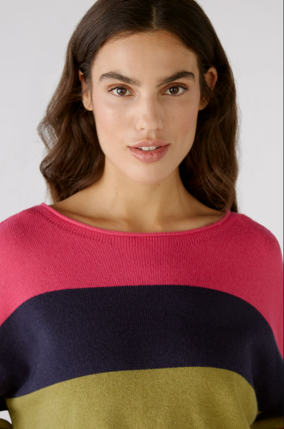 Oui Camisola Algodão Lã às Riscas Modelo 3 - vista alternativa