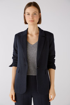 Oui Casaco Lã às Riscas - detalhe