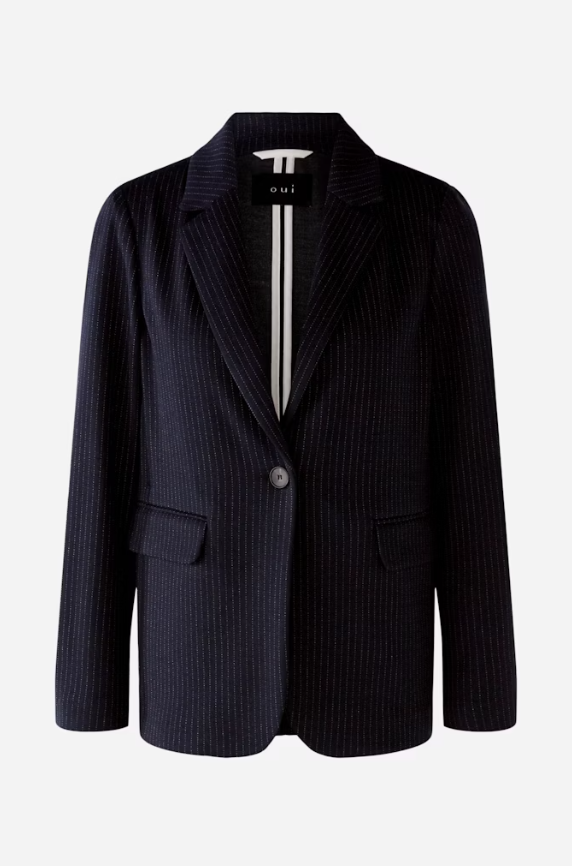 Oui Casaco Lã às Riscas