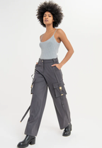 Fracomina Calças Lã Palazzo Modelo 3 - vista alternativa