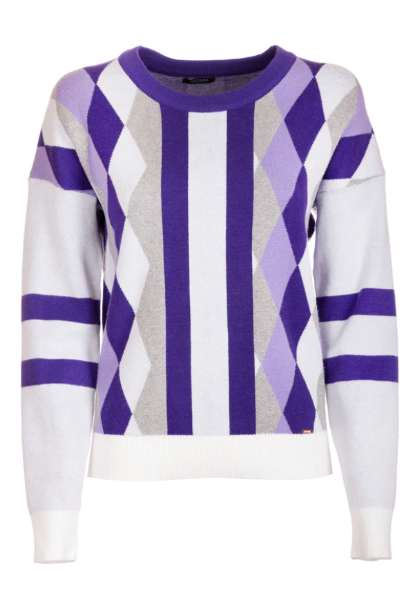 Fracomina Camisola Lurex Lã Malha Modelo 4