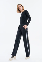 Fracomina Calças Lã Palazzo Modelo 2 - vista frontal