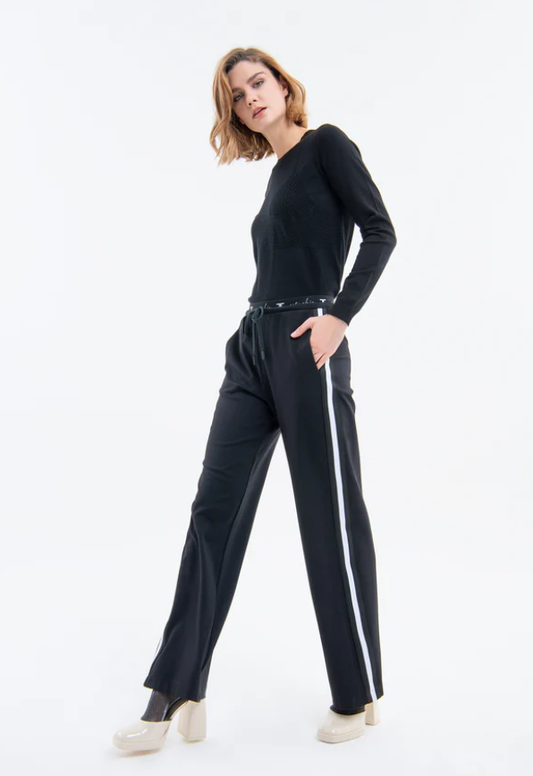 Fracomina Calças Lã Palazzo Modelo 2 - vista frontal