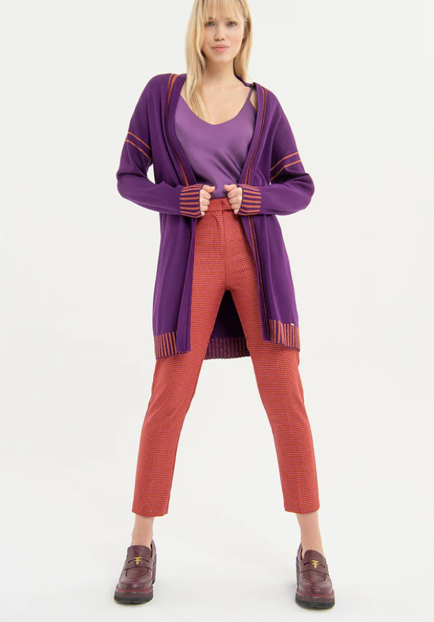 Fracomina Casaco Lurex Lã Comprido - vista alternativa