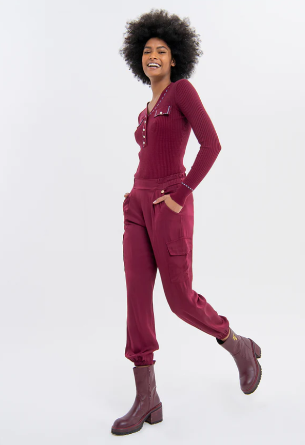 Fracomina Calças Lã Modelo 2 - vista alternativa