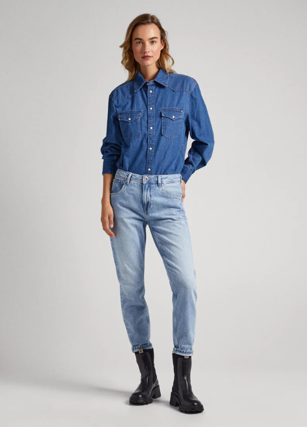 Pepe Jeans Calça Ganga Violet - vista frontal