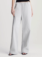 Calvin Klein Calças Poliéster com Logo Monogram - detalhe