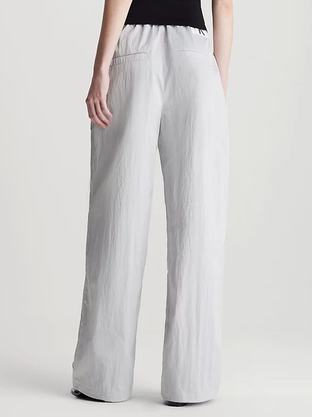 Calvin Klein Calças Poliéster com Logo Monogram