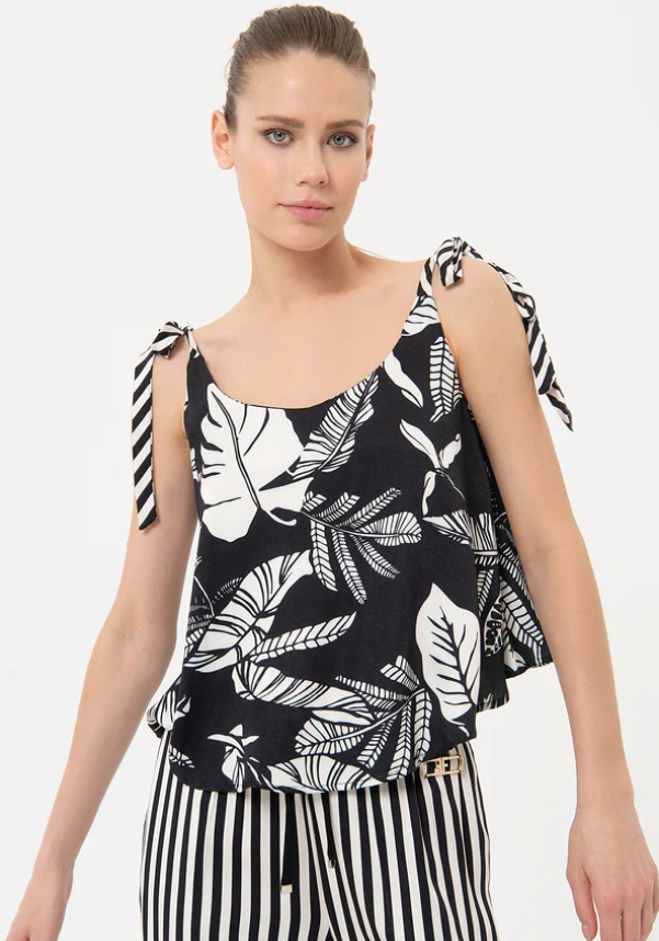 Fracomina Top Lã Estampado - vista frontal