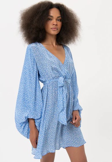 Fracomina Vestido Lã Bolinhas Curto - vista alternativa