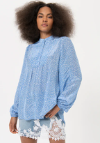 Fracomina Blusa Lã Bolinhas Comprido - vista frontal