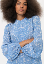 Fracomina Blusa Lã Bolinhas Comprido - detalhe