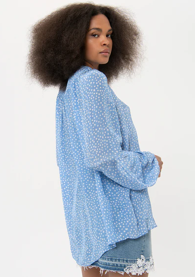 Fracomina Blusa Lã Bolinhas Comprido - vista alternativa