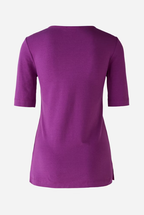 Oui T-shirt Algodão Lã Ajustado - detalhe