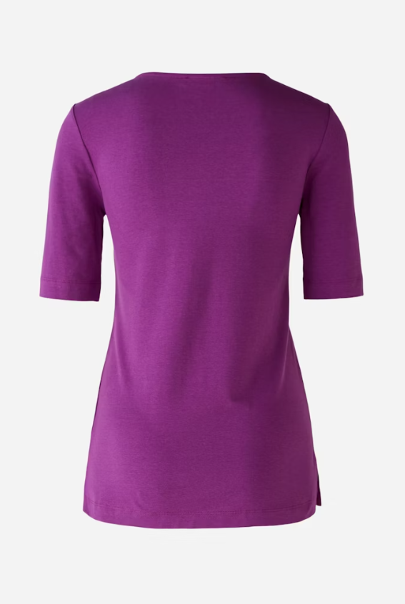 Oui T-shirt Algodão Lã Ajustado - detalhe