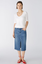 Oui T-shirt Algodão Lã Ajustado - vista alternativa