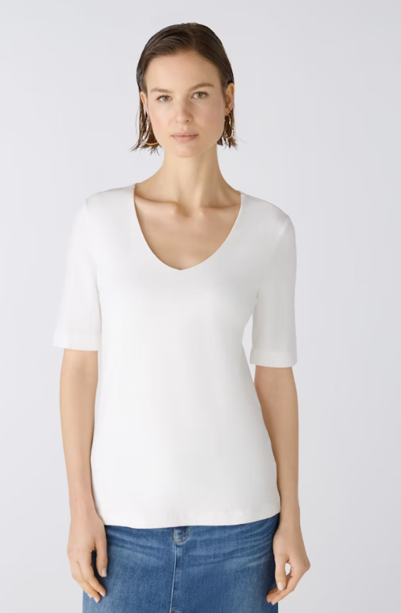 Oui T-shirt Algodão Lã Ajustado