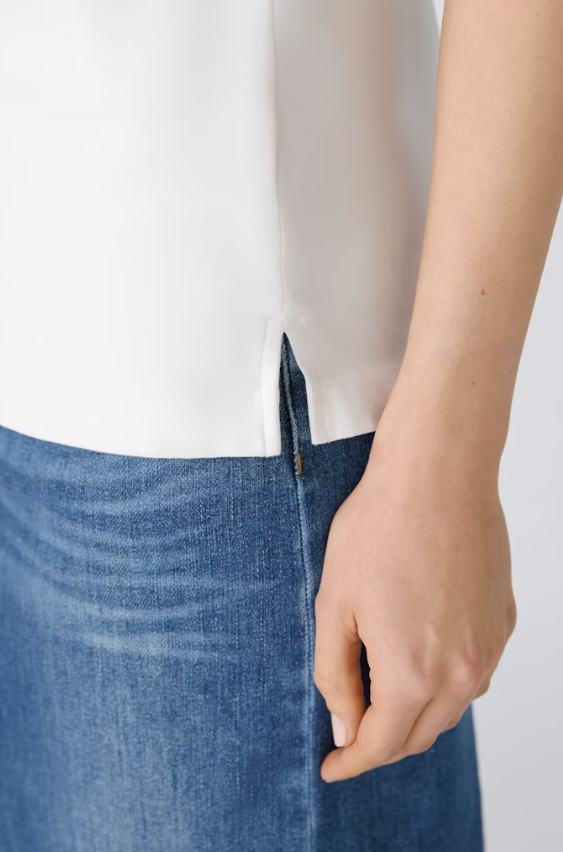 Oui T-shirt Algodão Lã Ajustado