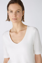 Oui T-shirt Algodão Lã Ajustado