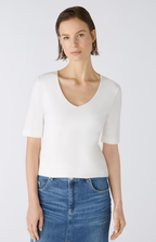 Oui T-shirt Algodão Lã Ajustado