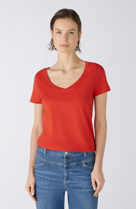 Oui T-shirt Algodão Lã Curto - vista frontal