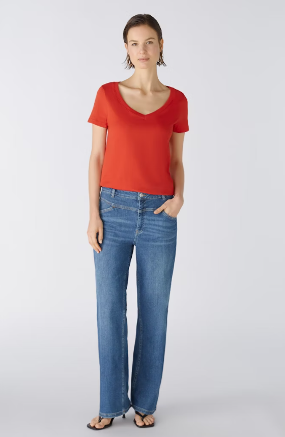 Oui T-shirt Algodão Lã Curto - detalhe