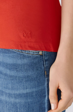 Oui T-shirt Algodão Lã Curto