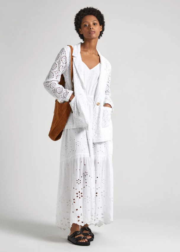 Pepe Jeans Blazer openwork - vista frontal