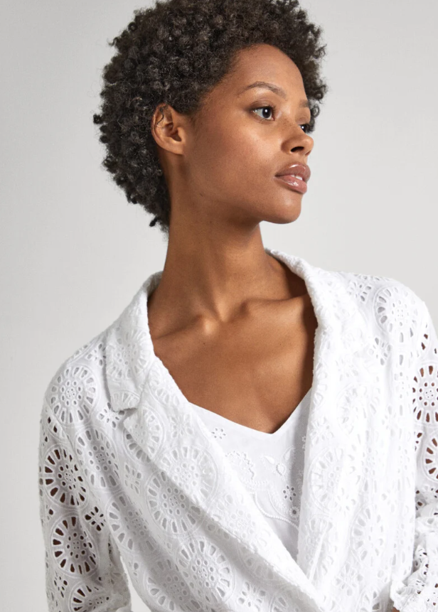Pepe Jeans Blazer openwork - vista alternativa