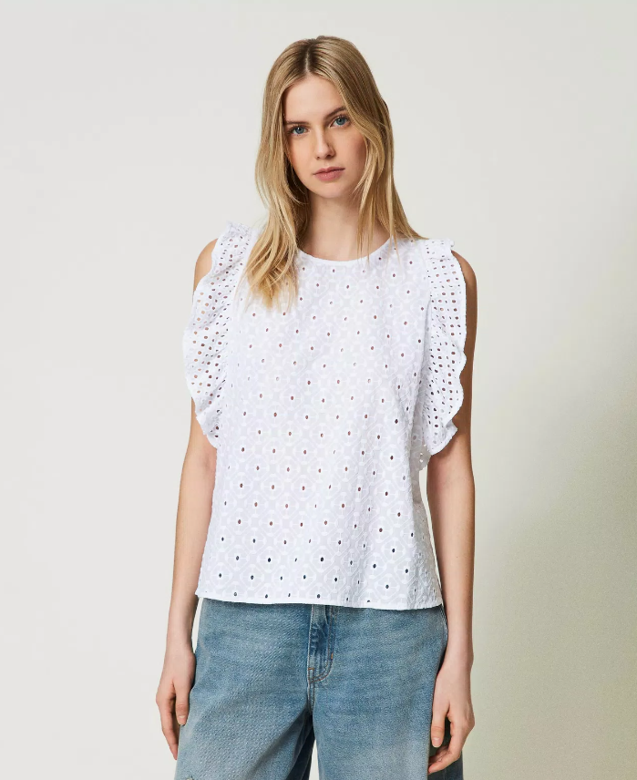 Actitude Top Bordado - detalhe