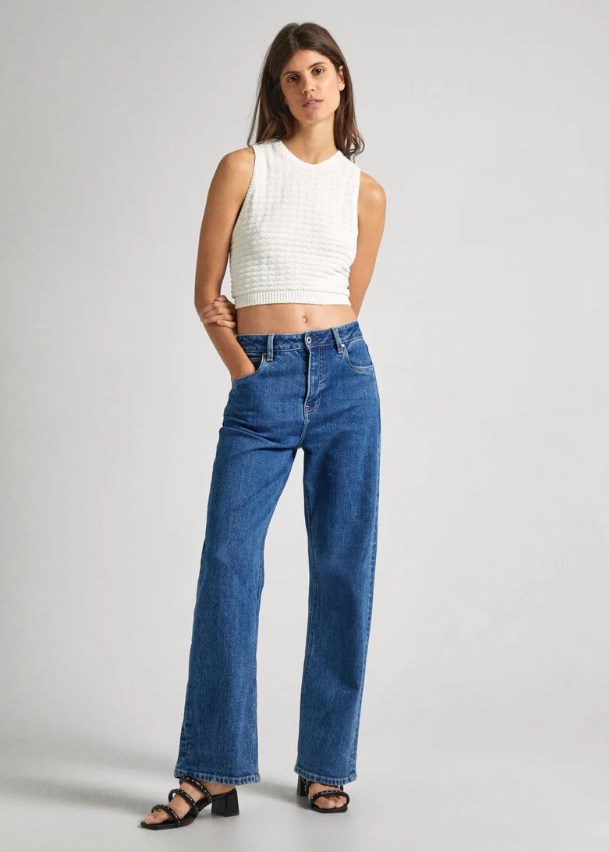 Pepe Jeans top malha - detalhe