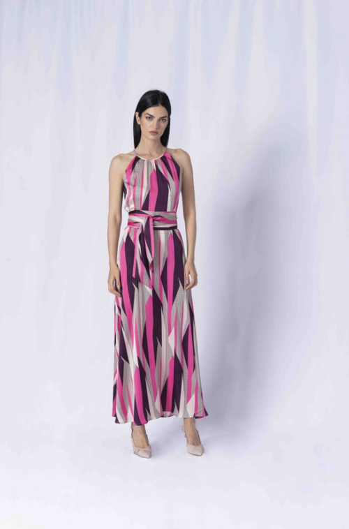 Anonyme Vestido Lã Comprido com Botões - vista frontal
