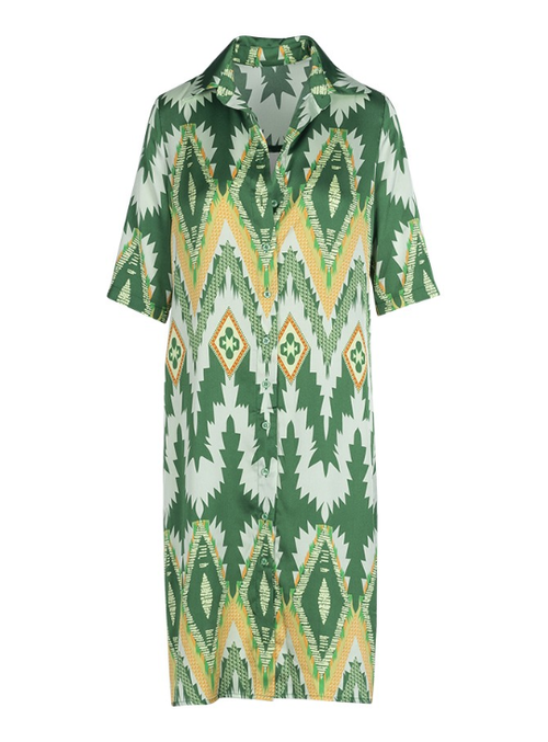Anonyme Vestido Lã Curto com Botões - vista frontal