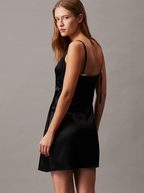 Calvin Klein Vestido Stretch Viscose com Fecho - detalhe
