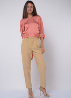 Kaos Calças Viscose com Bolsos - detalhe