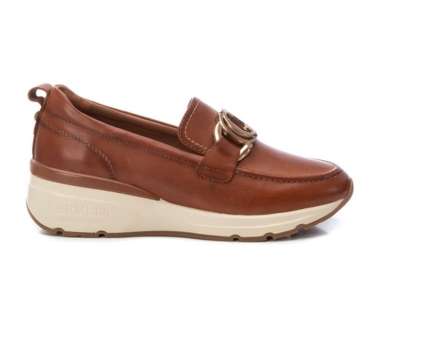 Carmela Mocassim Pele Modelo 3 - vista frontal