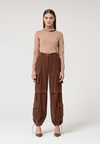 Fracomina Calças Lã Bombazina Modelo 2 - vista frontal