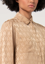 Fracomina Camisa Lã Estampado com Aplicação - detalhe