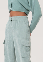 Fracomina Calças Lã Bombazina - detalhe