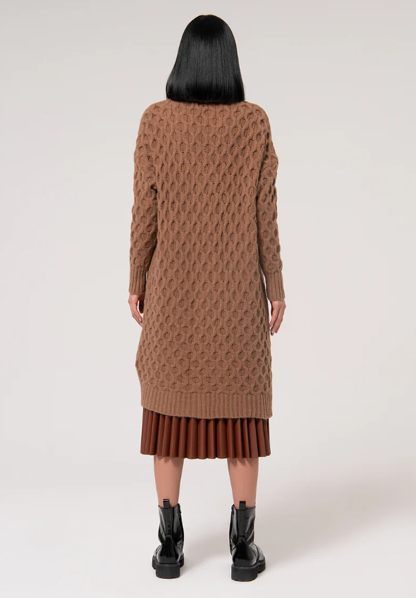 Fracomina Casaco Lã com Aplicação Comprido